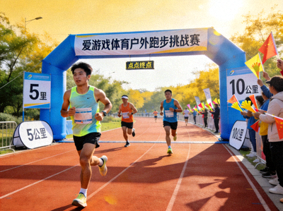 爱游戏体育举办的户外跑步挑战赛现场